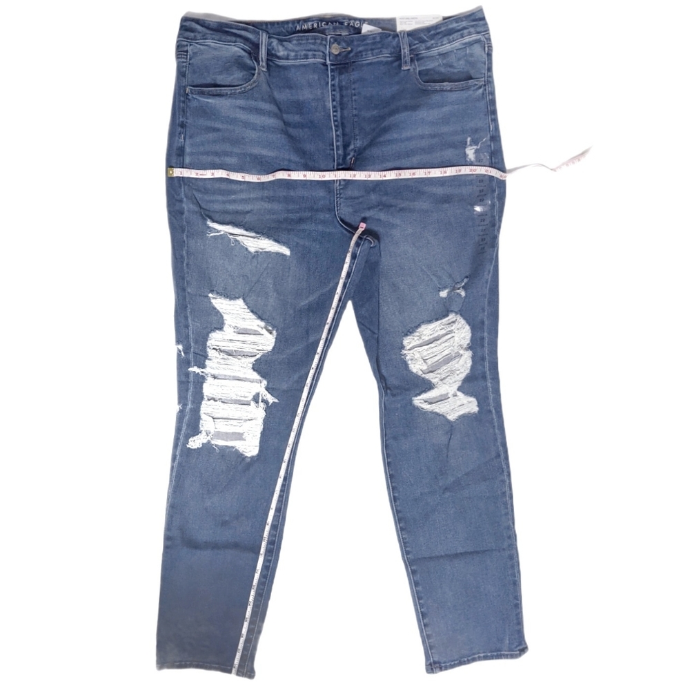 American Eagle Super Hi-Rise Jegging Distressed 22 - Picture 11 of 11